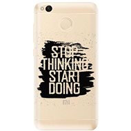 iSaprio Start Doing - Black for Xiaomi Redmi 4X - Phone Cover