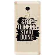 iSaprio Start Doing - Black for Xiaomi Redmi Note 4 - Phone Cover