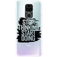 iSaprio Start Doing - Black for Xiaomi Redmi Note 9 - Phone Cover