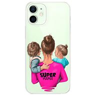 iSaprio Super Mama - Boy and Girl for iPhone 12 mini - Phone Cover