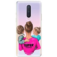 iSaprio Super Mama - Boy and Girl for OnePlus 8 - Phone Cover