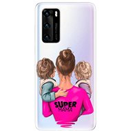 iSaprio Super Mama - Two Boys for Huawei P40 - Phone Cover