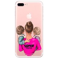 iSaprio Super Mama - Two Boys for iPhone 7 Plus / 8 Plus - Phone Cover