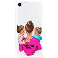 iSaprio Super Mama - Two Girls for iPhone SE 2020 - Phone Cover