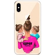 iSaprio Super Mama - Two Girls for iPhone XS - Phone Cover