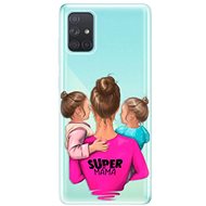 iSaprio Super Mama - Two Girls for Samsung Galaxy A71 - Phone Cover