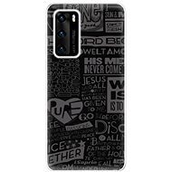 iSaprio Text 01 for Huawei P40 - Phone Cover