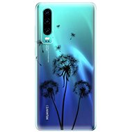 iSaprio Three Dandelions - Black for Huawei P30 - Phone Cover