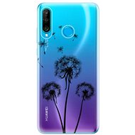 iSaprio Three Dandelions - Black for Huawei P30 Lite - Phone Cover