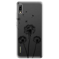 iSaprio Three Dandelions - Black for Huawei Y6 2019 - Phone Cover