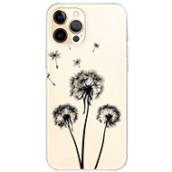 iSaprio Three Dandelions - Black for iPhone 12 Pro - Phone Cover