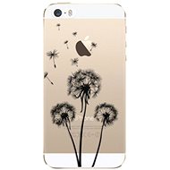 iSaprio Three Dandelions - Black for iPhone 5/5S/SE - Phone Cover