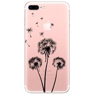 iSaprio Three Dandelions - Black for iPhone 7 Plus / 8 Plus - Phone Cover