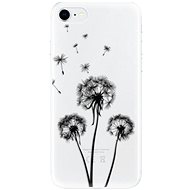 iSaprio Three Dandelions - Black for iPhone SE 2020 - Phone Cover