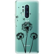 iSaprio Three Dandelions - Black for OnePlus 8 Pro - Phone Cover