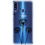 iSaprio Three Dandelions - Black for Samsung Galaxy A20s - Phone Cover