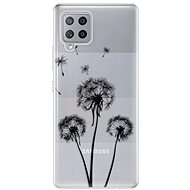iSaprio Three Dandelions - Black for Samsung Galaxy A42 - Phone Cover