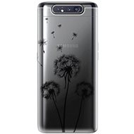 iSaprio Three Dandelions - Black for Samsung Galaxy A80 - Phone Cover