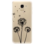 iSaprio Three Dandelions - Black for Samsung Galaxy J6 - Phone Cover