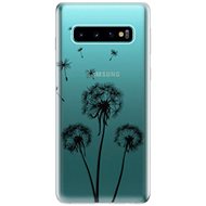 iSaprio Three Dandelions - Black for Samsung Galaxy S10 - Phone Cover