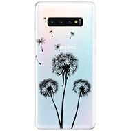 iSaprio Three Dandelions - Black for Samsung Galaxy S10+ - Phone Cover