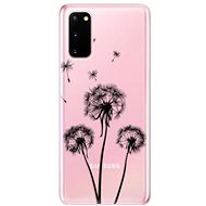 iSaprio Three Dandelions - Black for Samsung Galaxy S20 - Phone Cover