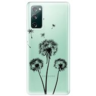 iSaprio Three Dandelions - Black for Samsung Galaxy S20 FE - Phone Cover