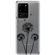 iSaprio Three Dandelions - Black for Samsung Galaxy S20 Ultra - Phone Cover