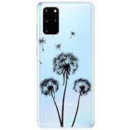 iSaprio Three Dandelions - Black for Samsung Galaxy S20+ - Phone Cover