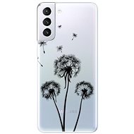 iSaprio Three Dandelions - Black for Samsung Galaxy S21+ - Phone Cover