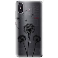 iSaprio Three Dandelions - Black for Xiaomi Mi 8 Pro - Phone Cover
