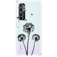 iSaprio Three Dandelions - Black for Xiaomi Mi Note 10 Lite - Phone Cover
