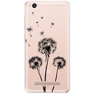 iSaprio Three Dandelions - Black for Xiaomi Redmi 4A - Phone Cover