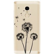 iSaprio Three Dandelions - Black for Xiaomi Redmi Note 4 - Phone Cover