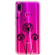 iSaprio Three Dandelions - Black for Xiaomi Redmi Note 7 - Phone Cover