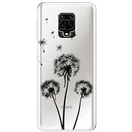 iSaprio Three Dandelions - Black for Xiaomi Redmi Note 9 Pro - Phone Cover