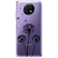 iSaprio Three Dandelions - Black for Xiaomi Redmi Note 9T - Phone Cover