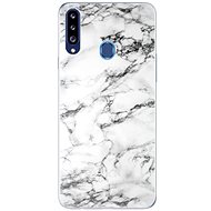 iSaprio White Marble 01 for Samsung Galaxy A20s - Phone Cover