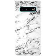 iSaprio White Marble 01 for Samsung Galaxy S10 - Phone Cover