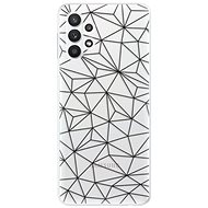 iSaprio Abstract Triangles 03 - Black for Samsung Galaxy A32 LTE - Phone Cover
