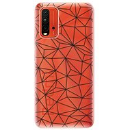 iSaprio Abstract Triangles 03 - black for Xiaomi Redmi 9T - Phone Cover