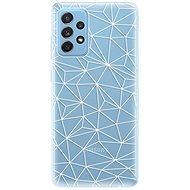 iSaprio Abstract Triangles 03 - White for Samsung Galaxy A72 - Phone Cover