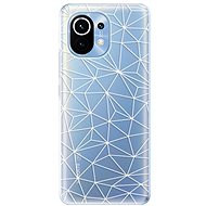 iSaprio Abstract Triangles 03 - White for Xiaomi Mi 11 - Phone Cover