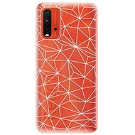 iSaprio Abstract Triangles 03 - White for Xiaomi Redmi 9T - Phone Cover