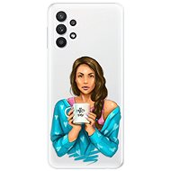 iSaprio Coffee Now - Brunette for Samsung Galaxy A32 LTE - Phone Cover