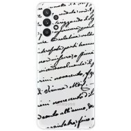 iSaprio Handwriting 01 - Black for Samsung Galaxy A32 LTE - Phone Cover