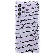 iSaprio Handwriting 01 - Black for Samsung Galaxy A52 - Phone Cover