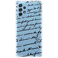 iSaprio Handwriting 01 - Black for Samsung Galaxy A72 - Phone Cover