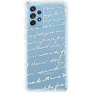 iSaprio Handwriting 01 - White for Samsung Galaxy A72 - Phone Cover