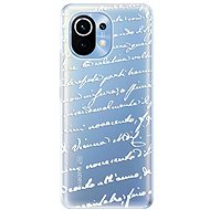 iSaprio Handwriting 01 - White for Xiaomi Mi 11 - Phone Cover